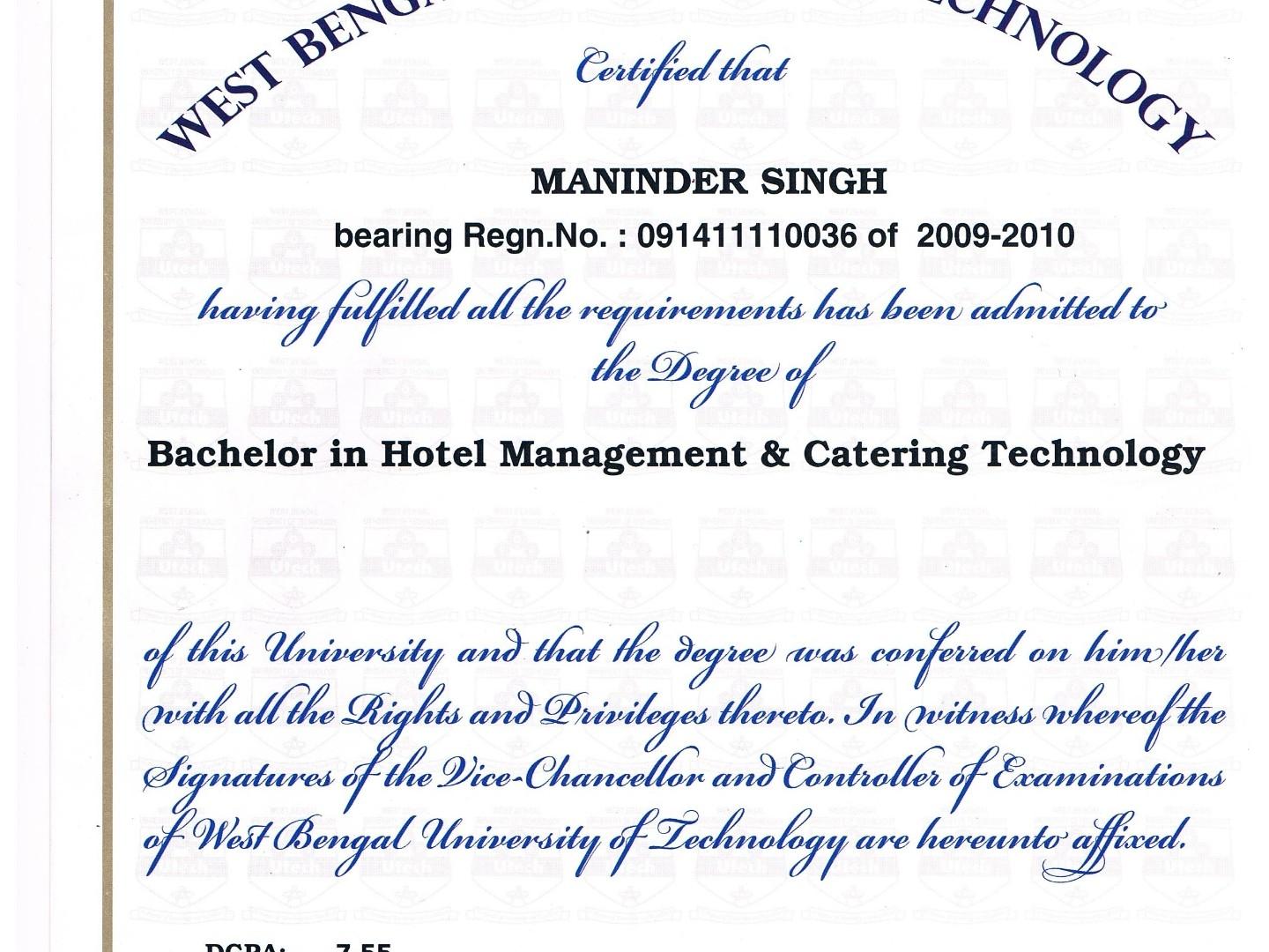certificate