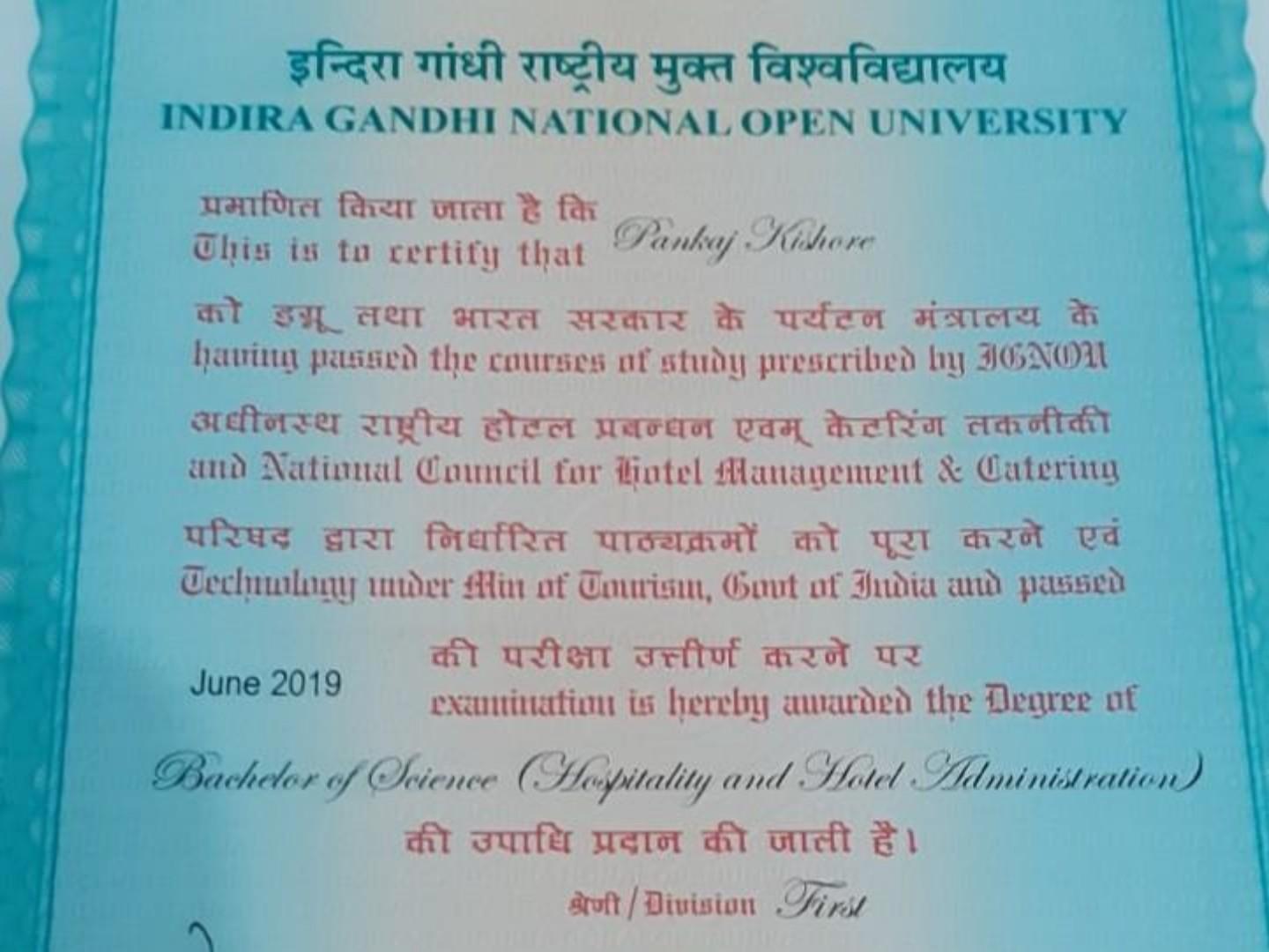 certificate